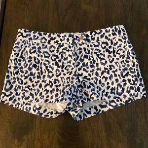 J Crew Factory - Navy Animal Print Shorts